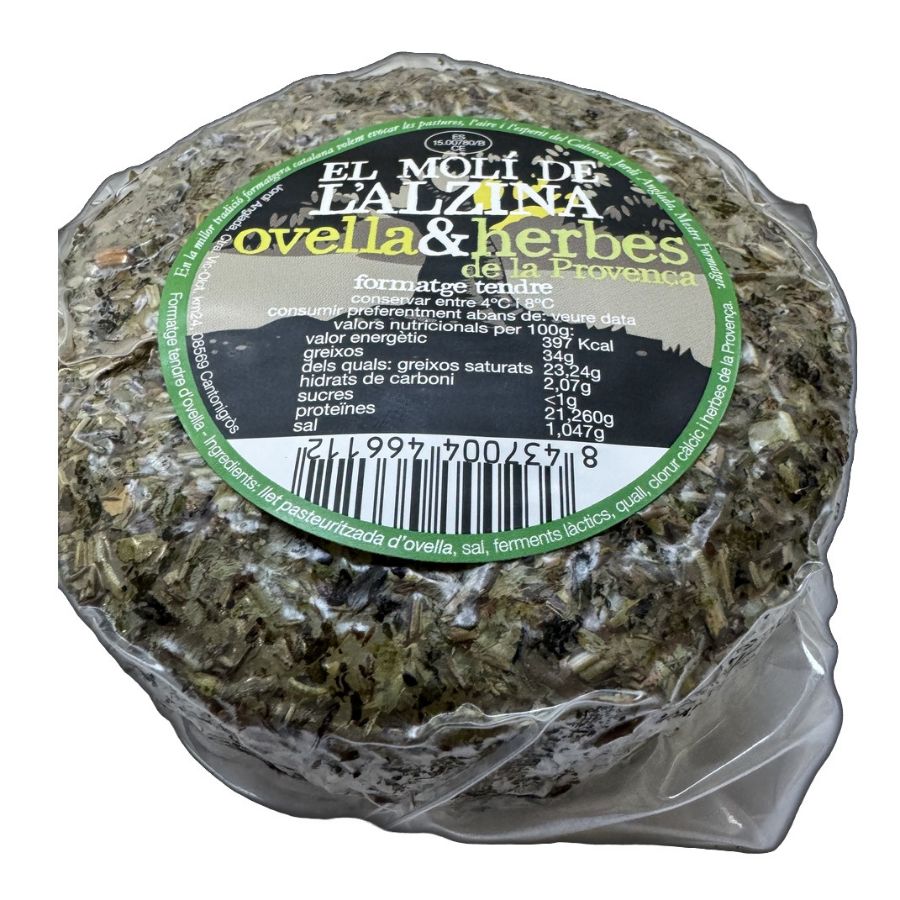 Formatge d'ovella tendre amb herbes de Provença